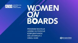 CBCG raspisala javni poziv za drugu generaciju polaznica programa „Women on Boards Montenegro“